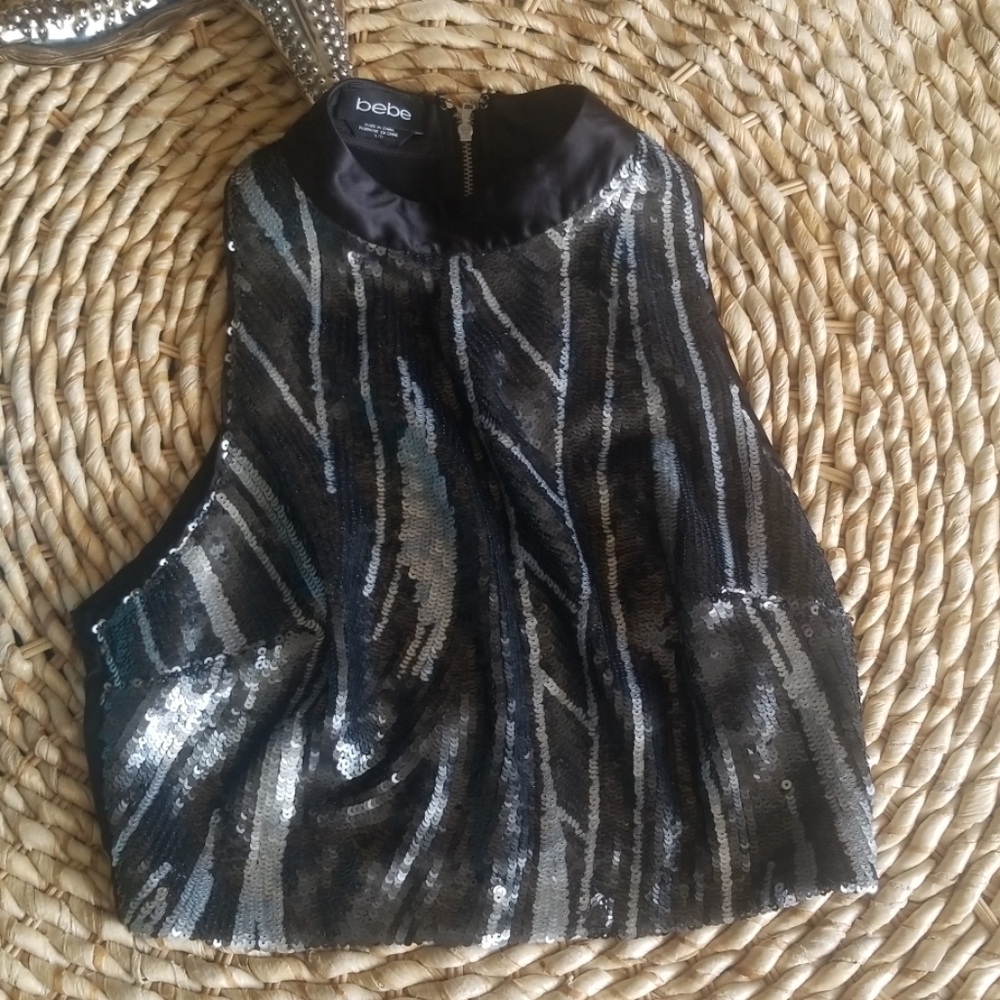 Bebe Sequin Top - image 1